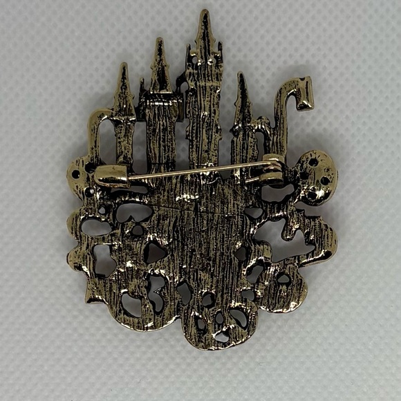 Fairytale Enchanted Castle Statement Brooch Pin - Picture 3 of 7